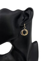 14K Tri Tone 0.32ctts Diamond Earrings