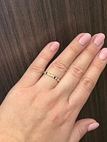 10K Yellow Gold Sapphire & Diamond Ring
