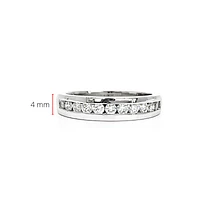 14K White Gold 1.10cttw Diamond Ring, size 6.50