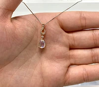 Moonstone and Diamond Pendant