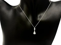10K Gold 0.75cttw Genuine Aquamarine Pendant