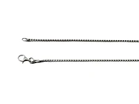 925 Sterling Silver 1.40mm High Rhodium Plated Franco Chain with Lobster Clasp - 18 Inches