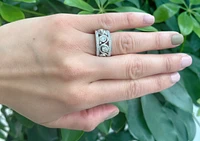 14K White Gold 1.17cttw Canadian Diamond Ring, size 6.5