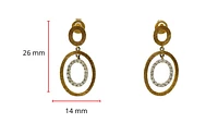 14K 2 Tone 0.25cttw Diamond Earrings