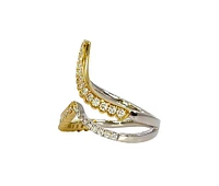 14K 2 Tone Gold 0.47cttw Diamond Ring, size 6