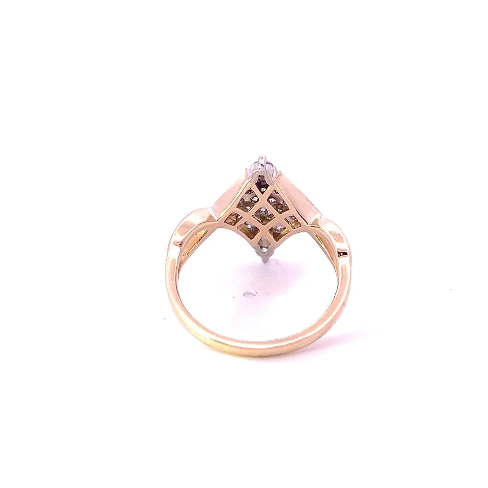 10K Yellow Gold 0.50cttw Diamond Ring - size 6.5