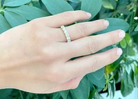 14K Yellow Gold 1.00cttw Diamond Anniversary Ring / Band - Size 6.5