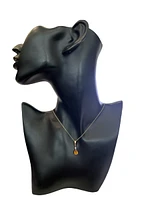 10K Yellow Gold cttw Diamond and Citrine Pendant