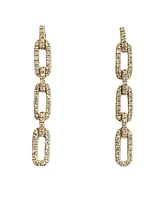 14K Yellow Gold 0.33cttw Diamond Dangle Earrings