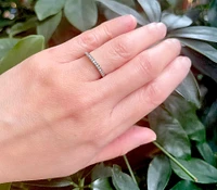 14K White Gold 0.40cttw Diamond Eternity Ring - Size 6.5