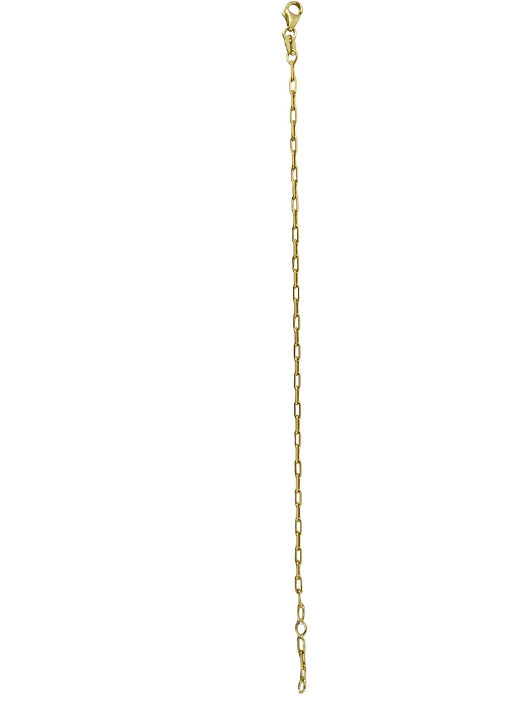 10K Yellow Gold Bracelet, 6.0-6.5"