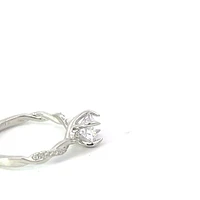 14K Round Brilliant Cut Diamond Ring - Mount Only (No centre diamond) / Gold