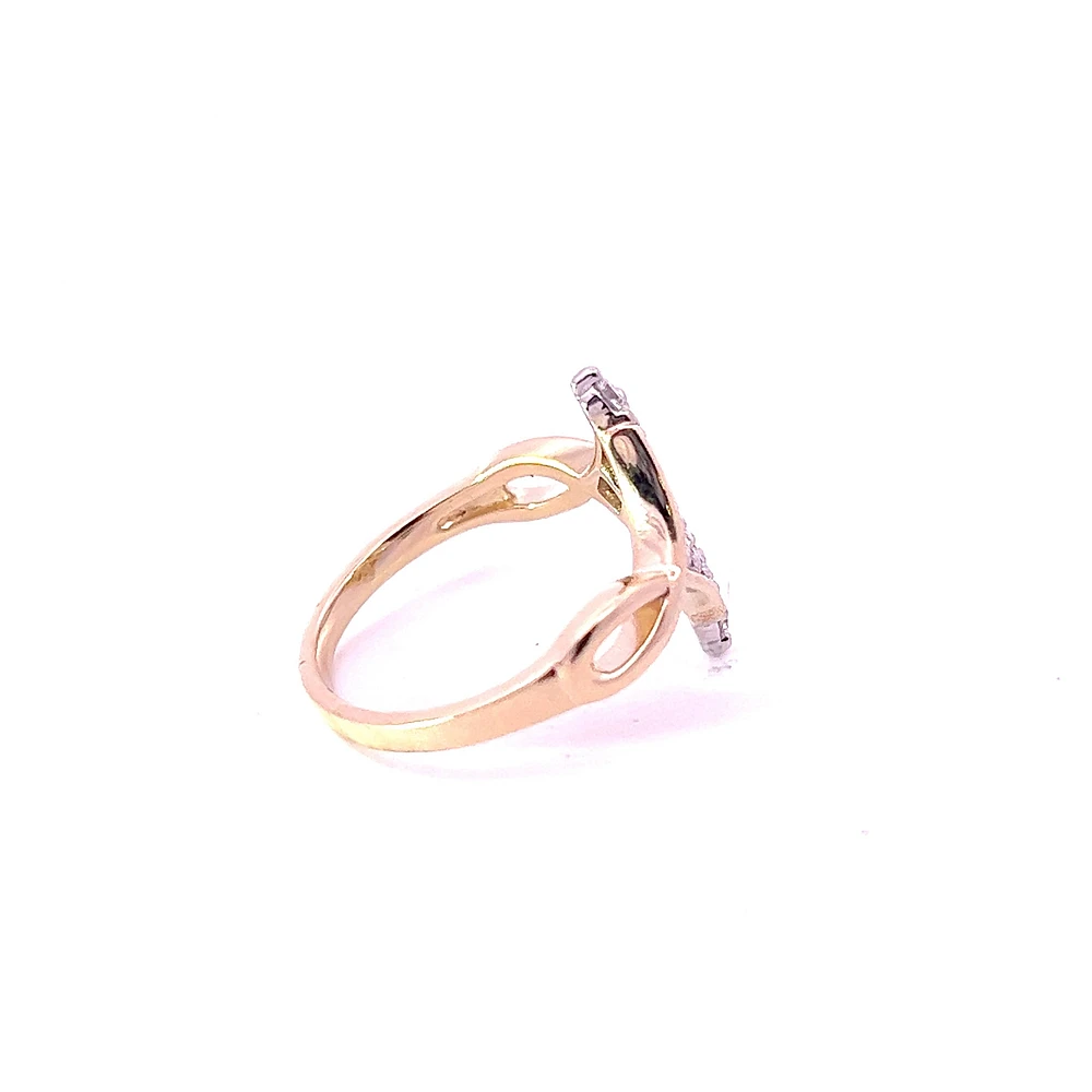 10K Yellow Gold 0.50cttw Diamond Ring - size 6.5