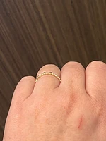 10K Yellow Gold 0.10cttw Diamond Ring, size 6.5