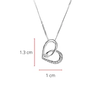10K White Gold 0.10cttw Canadian Diamond Heart Pendant, 18"