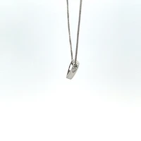 10K White Gold 0.05cttw Diamond Pendant