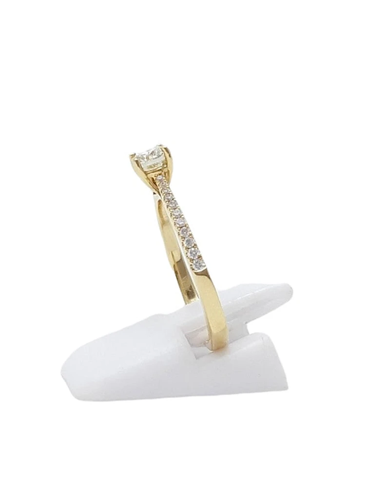 14K Yellow Gold 0.50cttw Diamond Engagement Ring