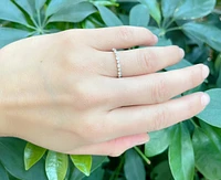 10K White Gold 0.235cttw Diamond Ring, size 6.75