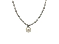 925 Sterling Silver Fresh Water Pearl Strand, 18"
