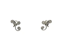 10K White Gold 0.215cttw Canadian Diamond Earrings