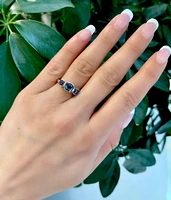 10K Yellow Gold 2.00cttw Created Alexandrite Ring, size 7