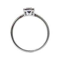 10K White Gold 0.50cttw Trillion Cut Created Alexandrite Ring, size 6.5