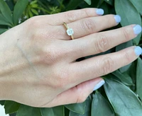 10K Yellow Gold Moissanite 1.00cttw Engagement Ring
