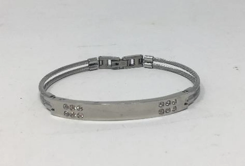 Bangle Bracelet with Crystals