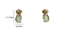 Jade And Diamond Earrings