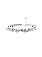 10k White Gold 0.065cttw Paw Print Diamond Ring, 6.5