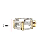 Silver and Citrine Ring