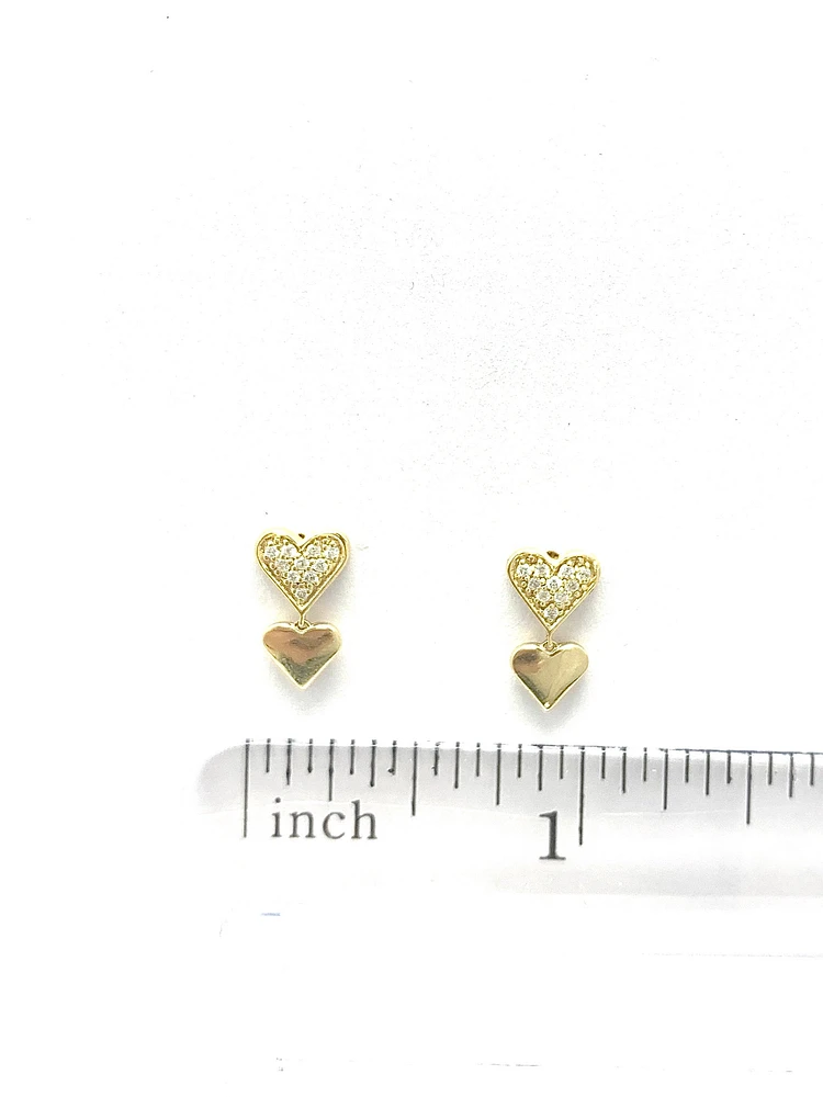 Diamond Heart Earrings