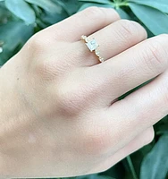 14K Yellow Gold 0.50cttw Diamond Engagement Ring, size 6.5