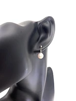 14K White Gold Fresh Water Pearl Earrings