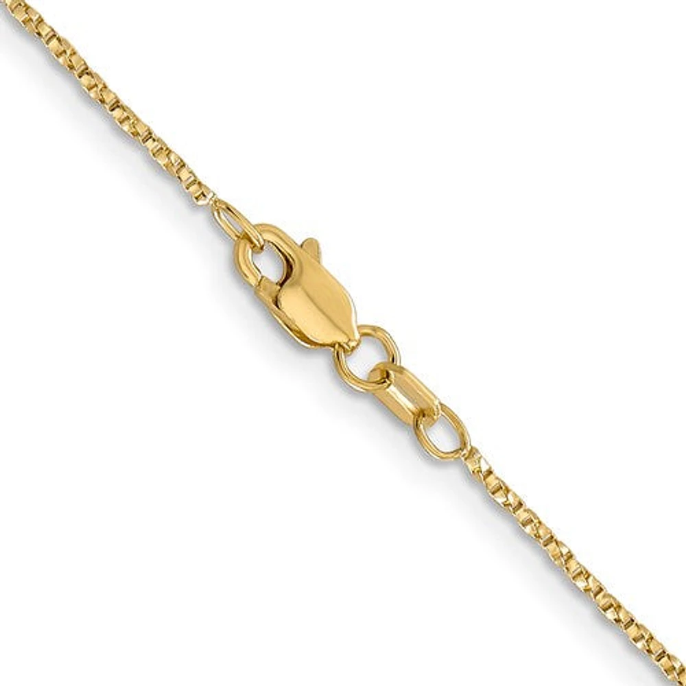 14K Gold 1.0mm Fancy Twisted Box Link Chain - /