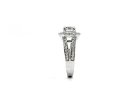 14K White Gold 1.57cttw Diamond Engagement Ring, Size 6
