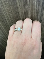 14K Yellow Gold 1.45cttw Canadian Diamond Engagement Ring, 6.5 - / White