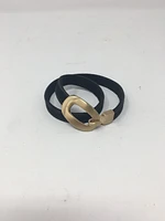 Double Wrap Gold Plated Buckle Bracelet