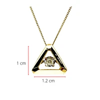 10K Yellow Gold 0.05cttw Diamond Pendant, 18"
