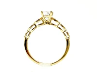 14K Yellow Gold 0.50cttw Diamond Engagement Ring, size 6.5