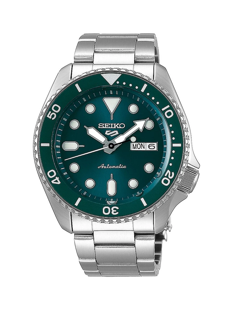 Seiko 5 Sports Sports Stainless Steel Automatic Watch SRPD61K1F - Shipping Immediately
