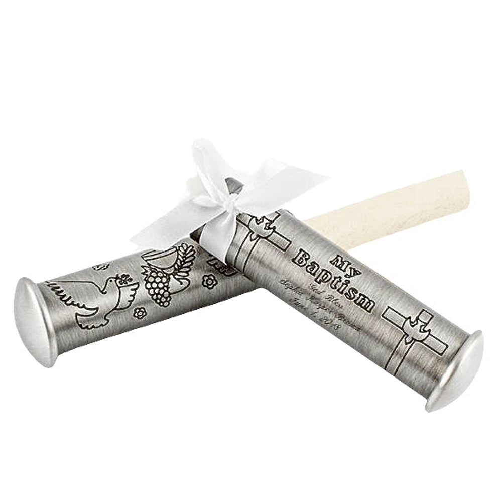 Baptism Certificate Tube & Stand (sold separately) 