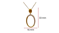 14K Rose Gold 0.19cttw Diamond Pendant, 18"