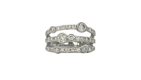 10K White Gold 1.00cttw Diamond Ring, size 6