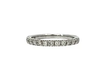10k White Gold 1.00cttw Diamond Pave Ring, size 6.5