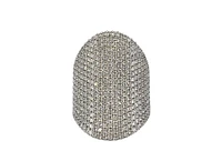 14K White Gold Pave 2.79cttw Diamond Band - Size 6.5