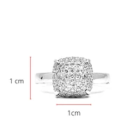 14K White Gold 0.52cttW Diamond Ring