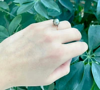 14K Rose Gold Tahitian Pearl Ring