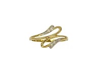 10K Yellow Gold 0.04cttw Diamond Pave Set Ring
