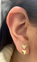 Diamond Heart Earrings